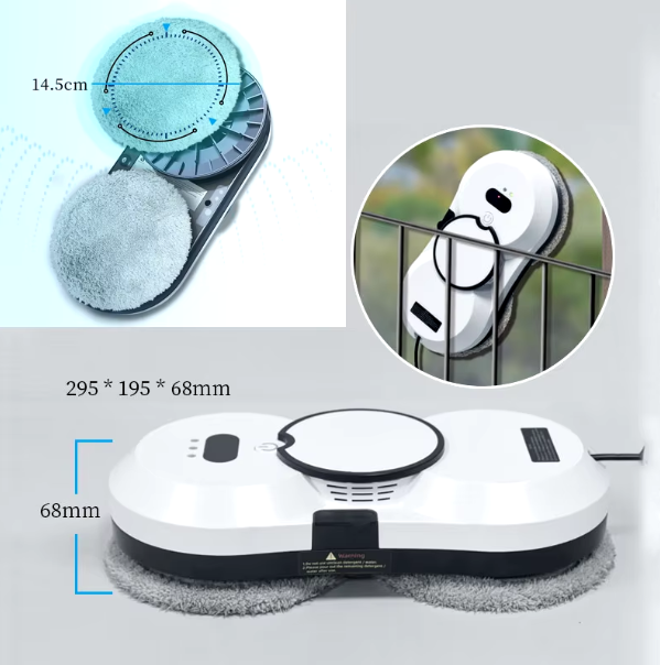Water spray window cleaning robot
