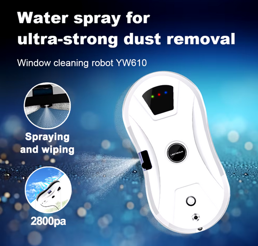 Water spray window cleaning robot