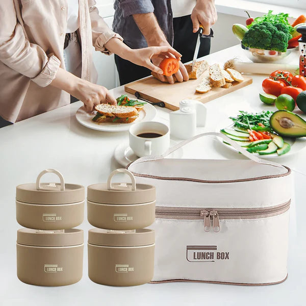 Set Stackable Bento Stainless Steel Lunch Container